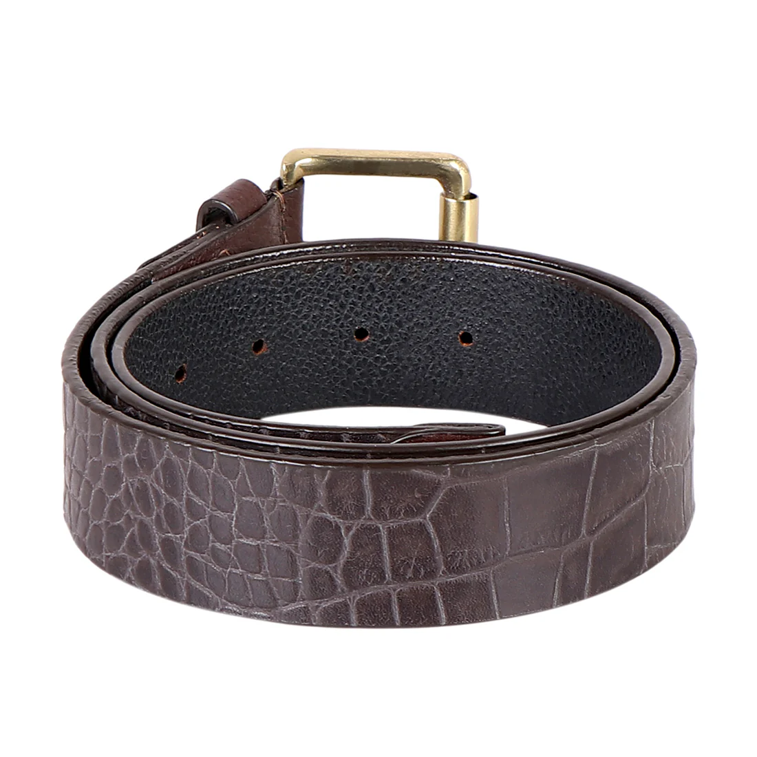 Ee Inhouse 1 Men's Brown Non Reversible Leather Belt - Image 2