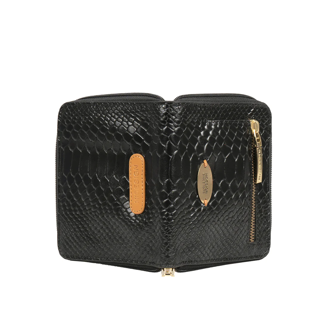Ee Jupiter W3-M Black Leather Zip Around Wallet - Image 8