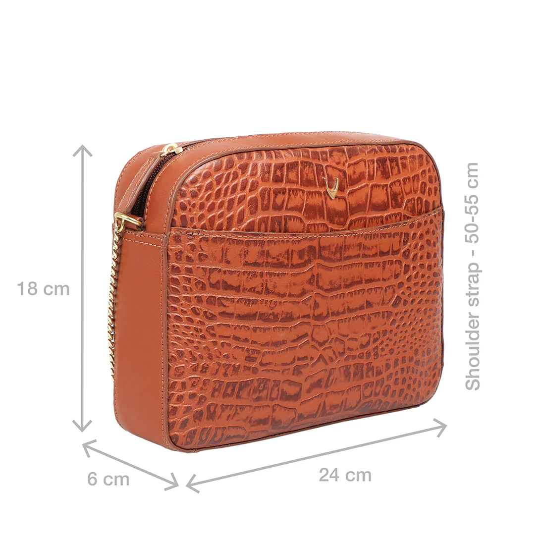 Ee Keira 02 Tan Leather Sling Bag - Image 2