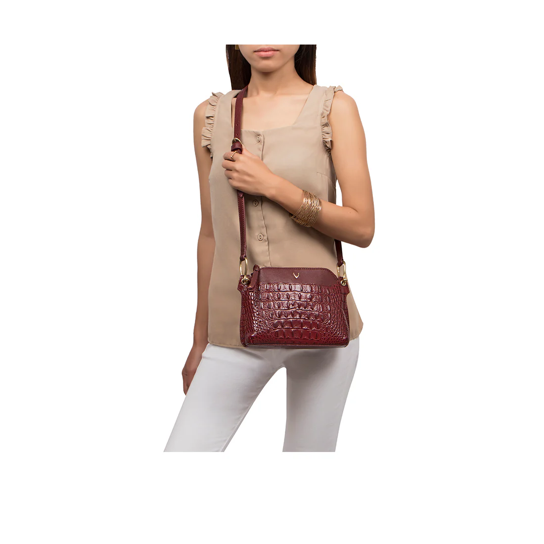 Ee Kelly 02 Red Leather Sling Bag - Image 2
