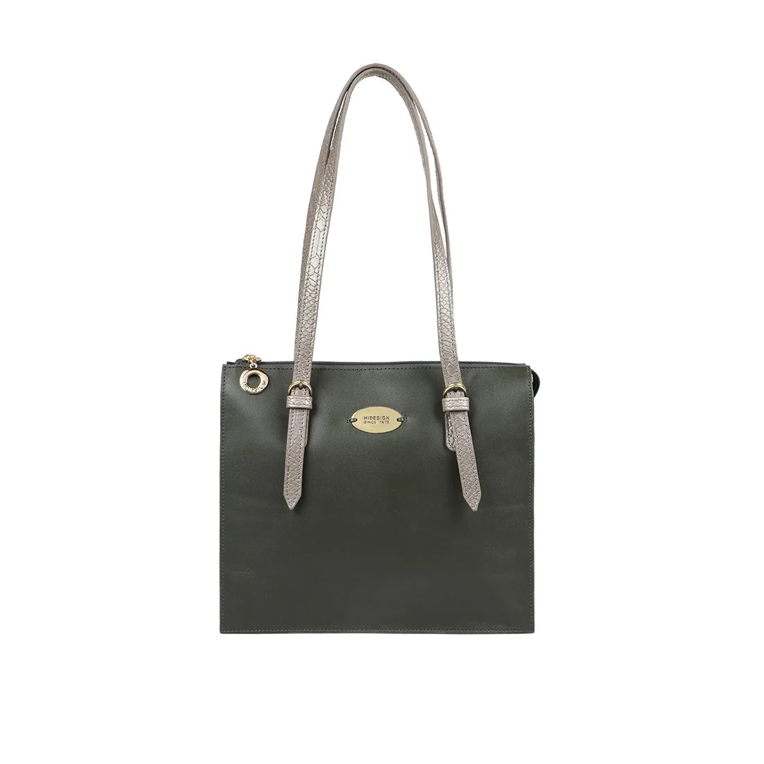 Ee Kuhulu 02 Green Leather Shoulder Bag