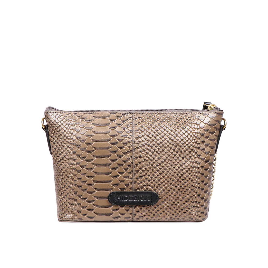 Ee Kuhulu 03 Grey Leather Sling Bag - Image 4