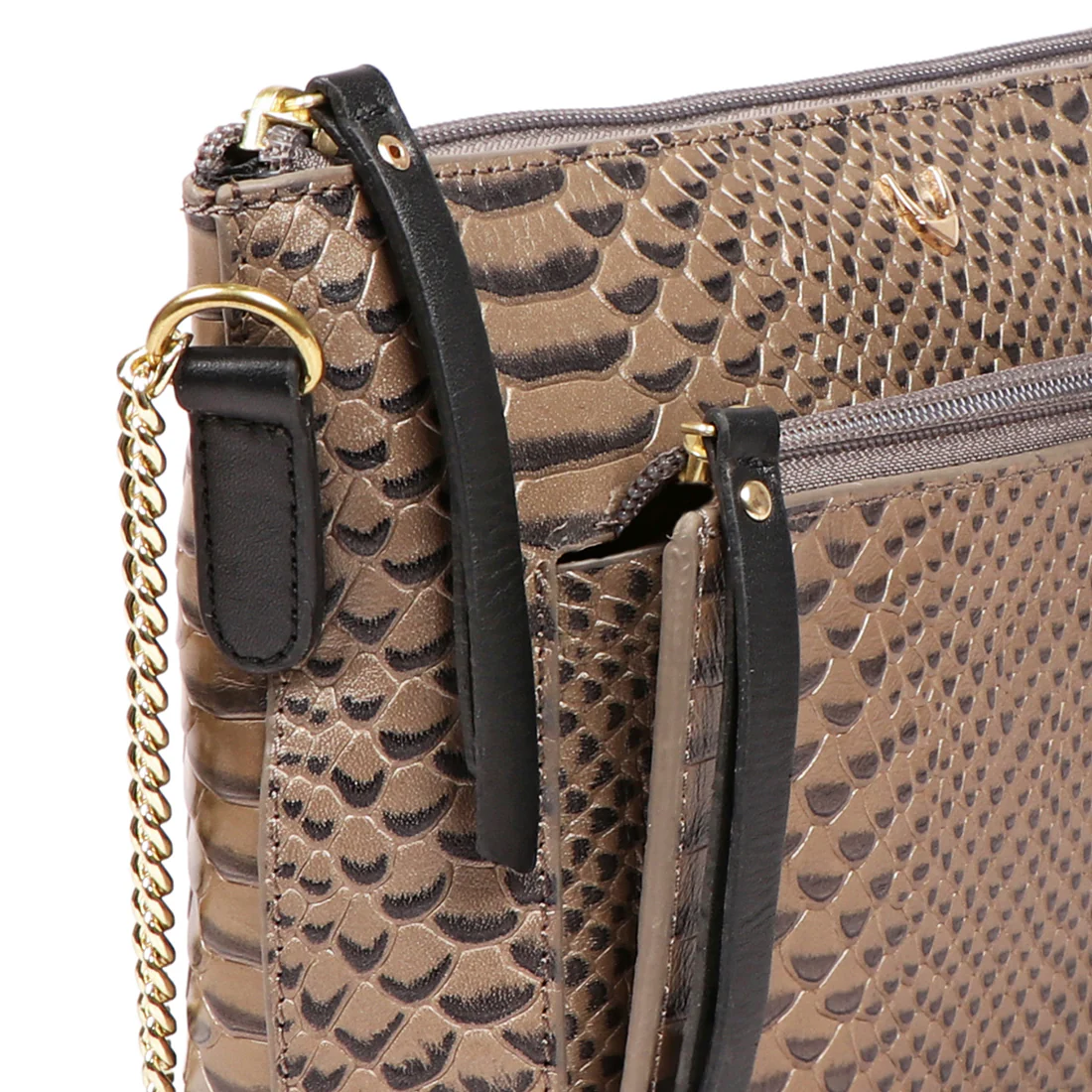 Ee Kuhulu 03 Grey Leather Sling Bag - Image 5
