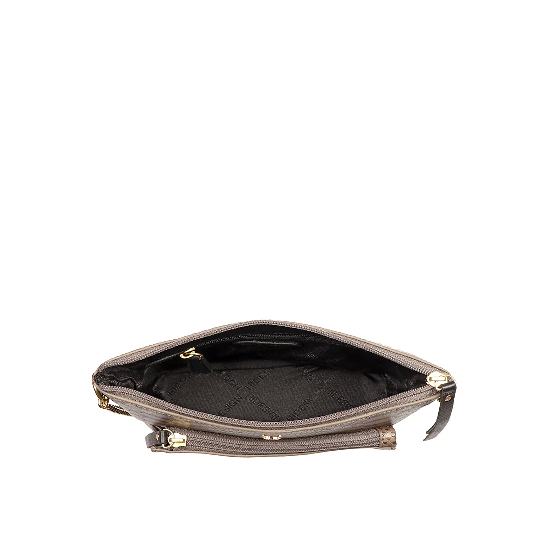 Ee Kuhulu 03 Grey Leather Sling Bag - Image 6