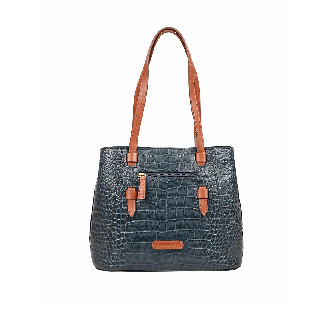 Ee Leandra 02 Blue Leather Shoulder Bag - Image 3