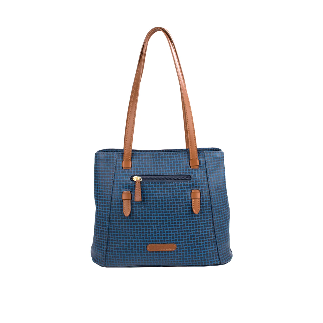 Ee Leandra 02 Blue Leather Shoulder Bag - Image 3
