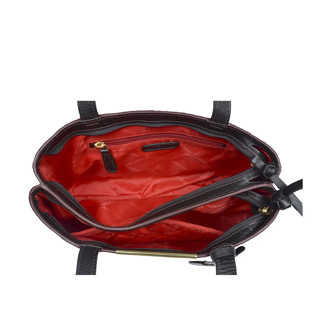Ee Leo 01 Red Leather Tote Bag - Image 5