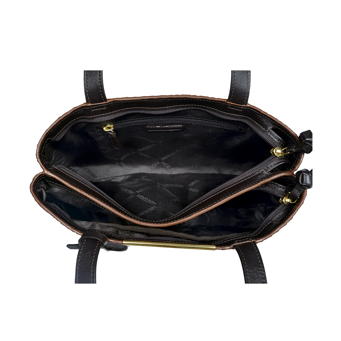 Ee Leo 01 Tan Leather Tote Bag - Image 4