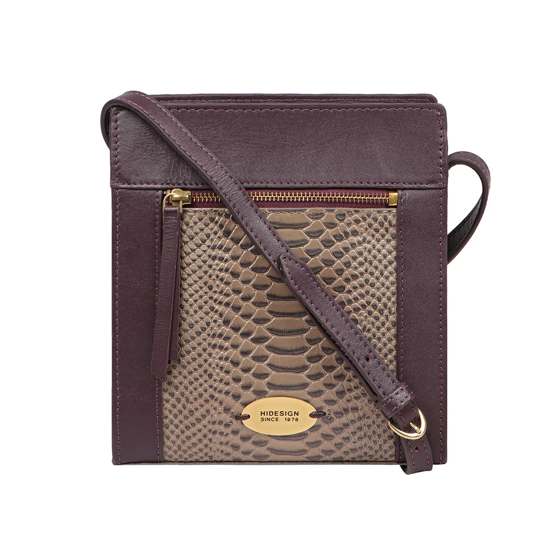Ee Libra 03 Purple Leather Sling Bag - Image 2