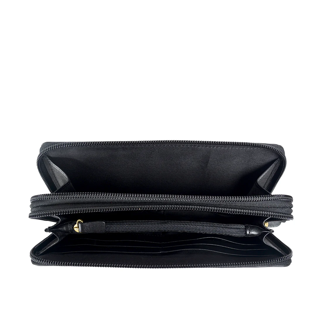 Ee Libra W2  Red Leather Double Zip Around Wallet - Image 5
