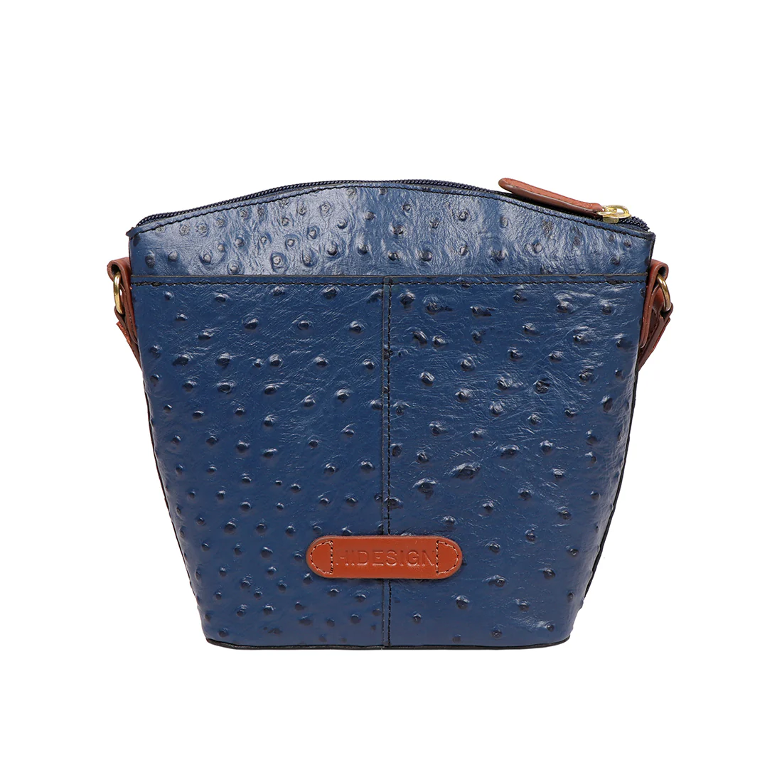 Ee Lotus 01 Blue Leather Sling Bag - Image 4
