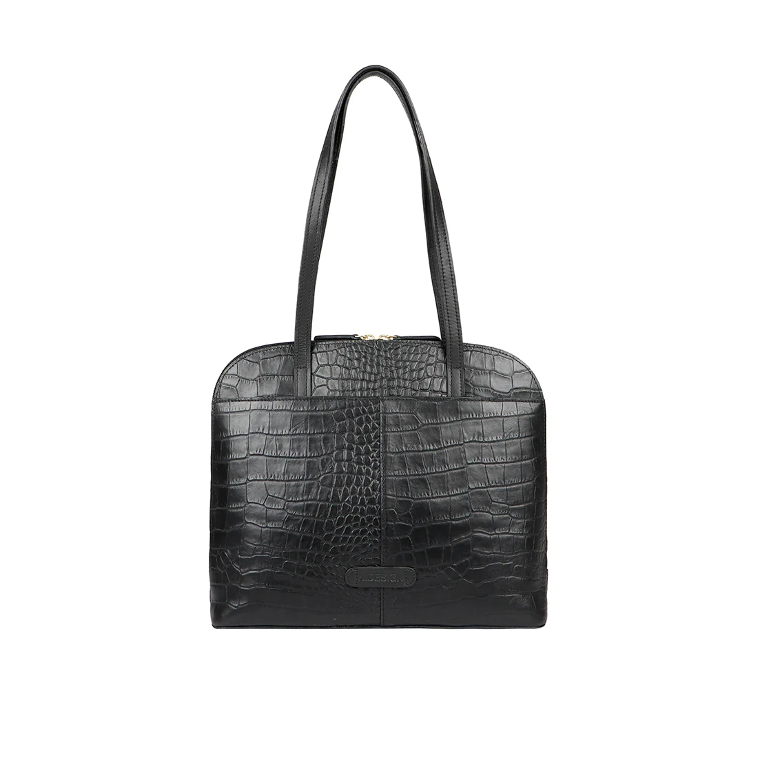 Ee Lotus 03 Black Leather Tote Bag - Image 3