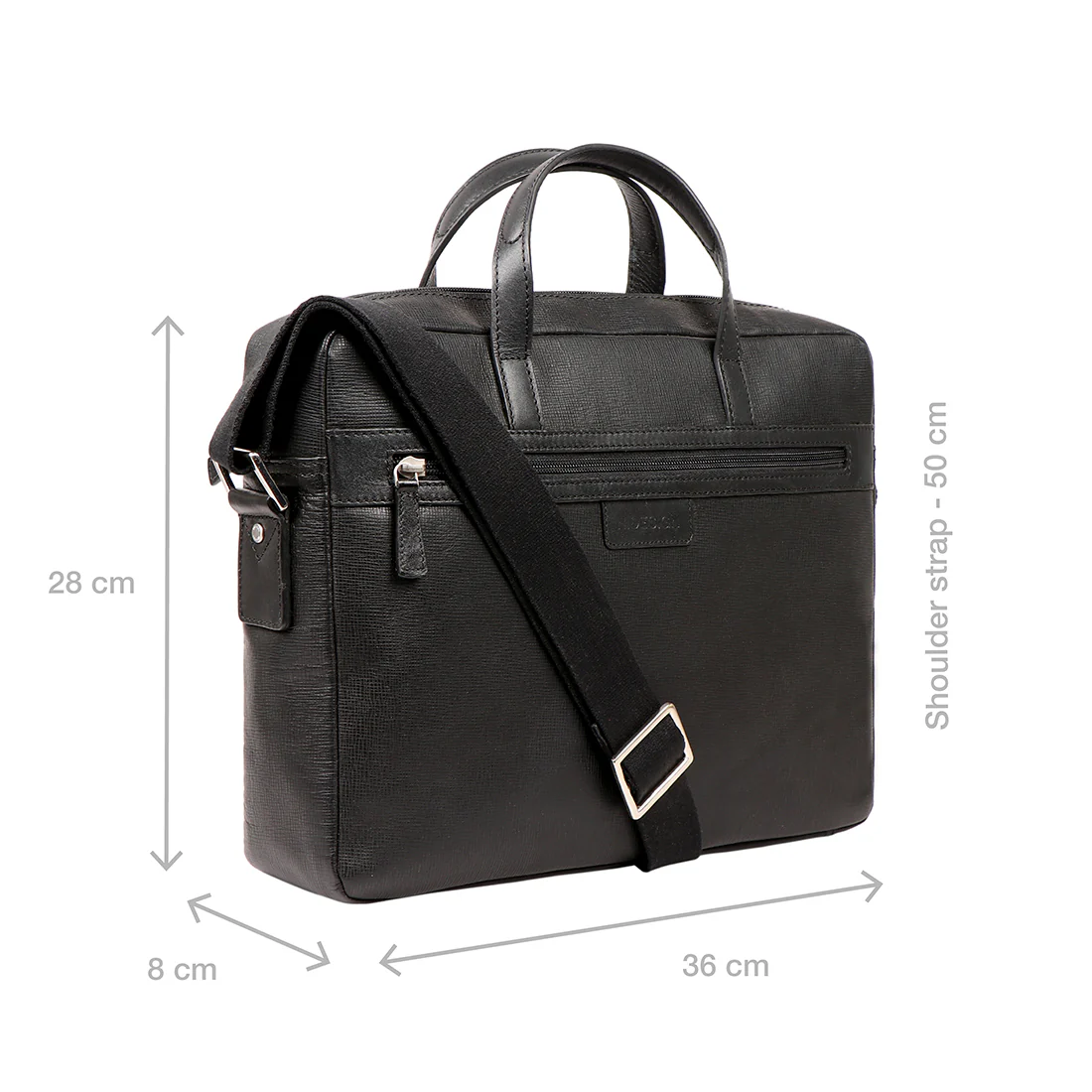 Ee Luka 01 Black Leather Briefcase - Image 2