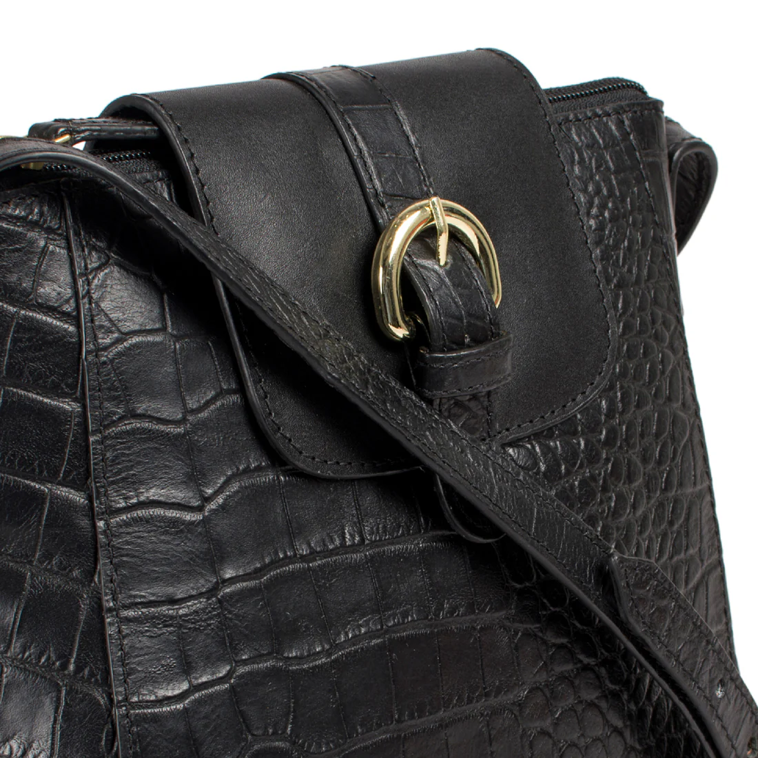 Ee Lyra Black Leather Sling Bag - Image 3