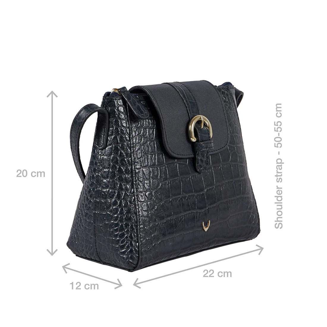 Ee Lyra Blue Leather Sling Bag - Image 3