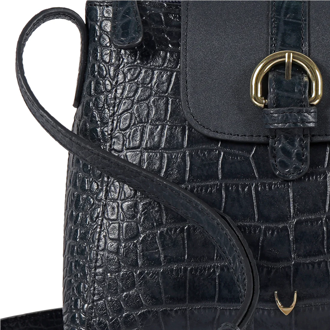 Ee Lyra Blue Leather Sling Bag - Image 4