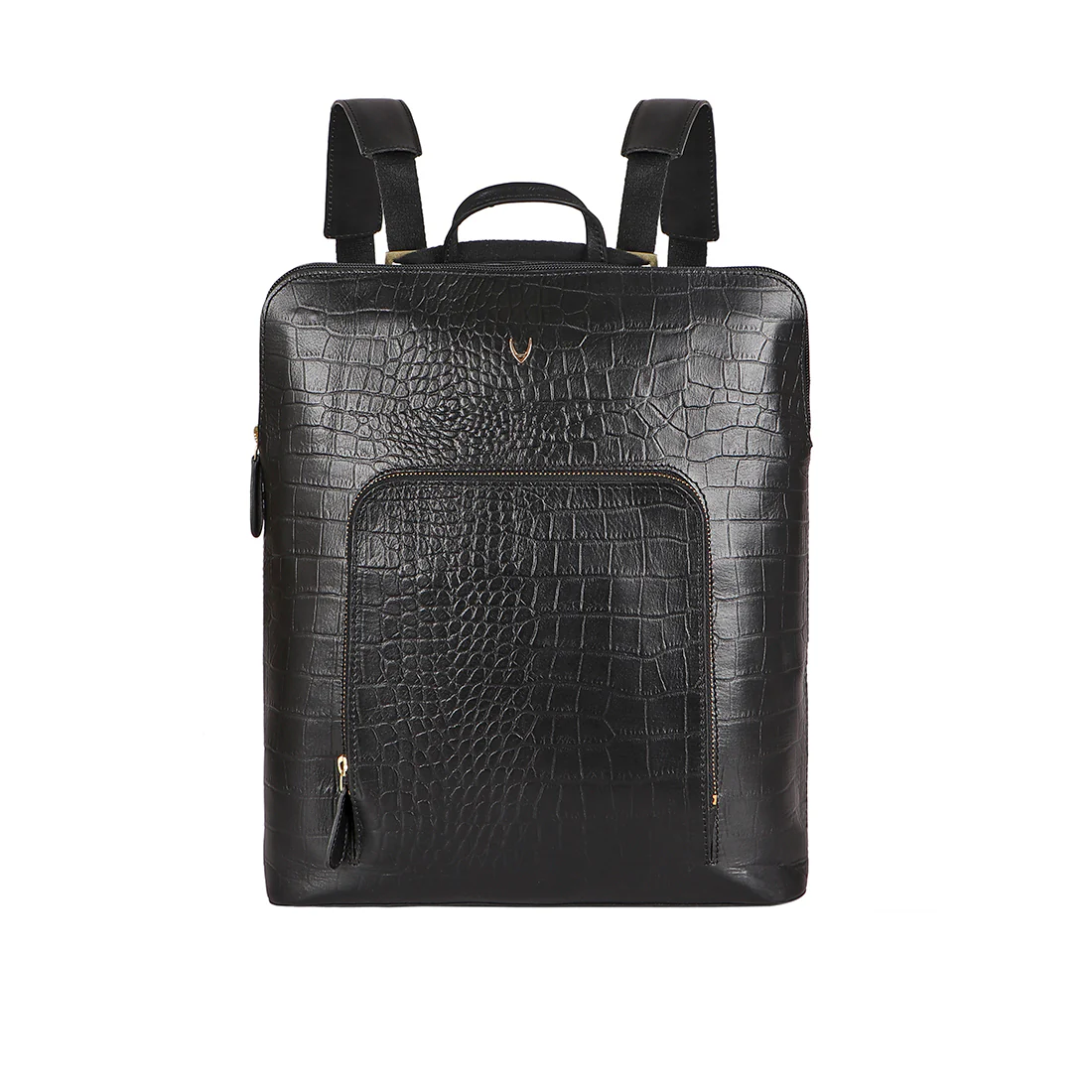 Ee Mae 01 Black Leather Backpack