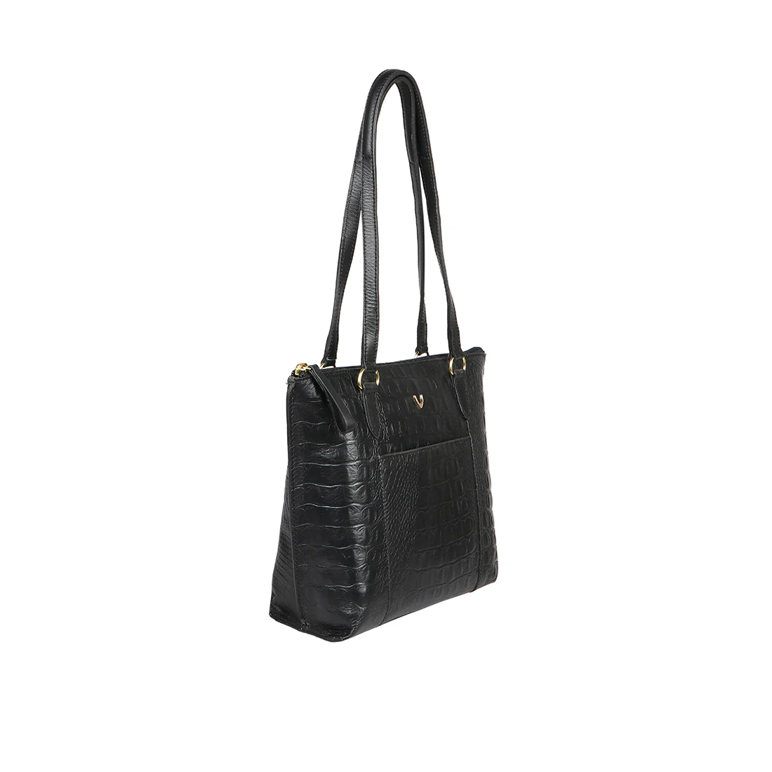 Ee Maple 02 Black Leather Tote Bag - Image 2