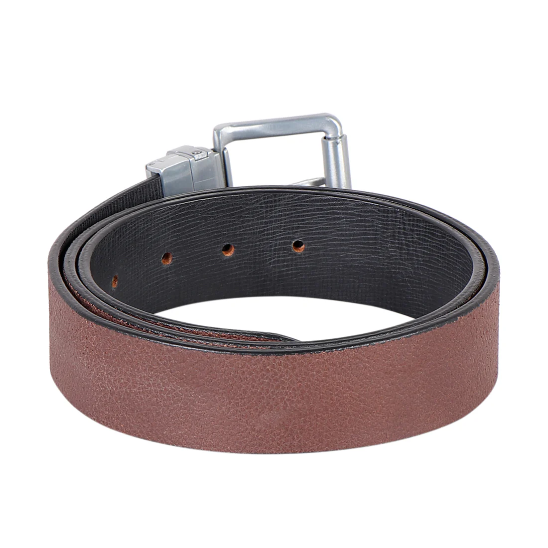 Ee Mateo Men's Black Reversible Leather Belt - Image 4