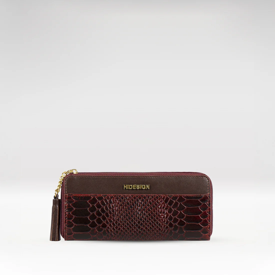 Ee Morocco W1 Marsala Leather Zip Around Wallet