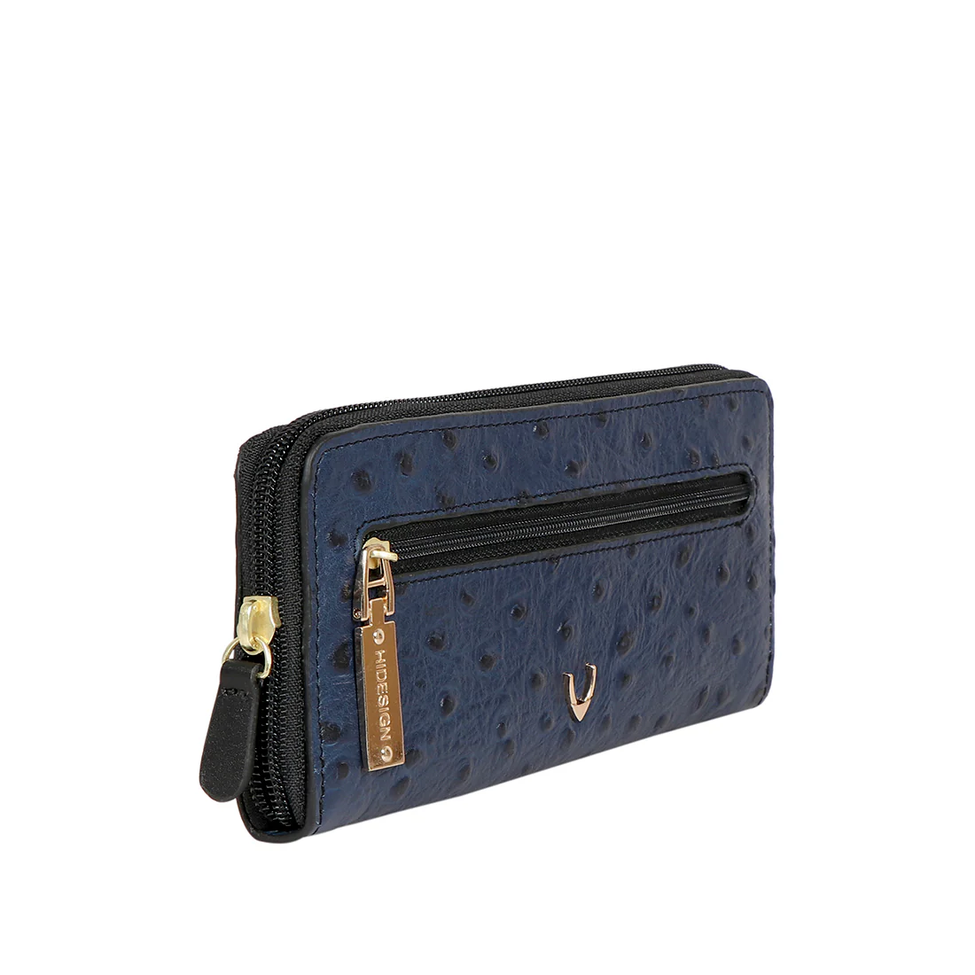 Ee Morocco W3-M Blue Leather Zip Around Wallet - Image 2