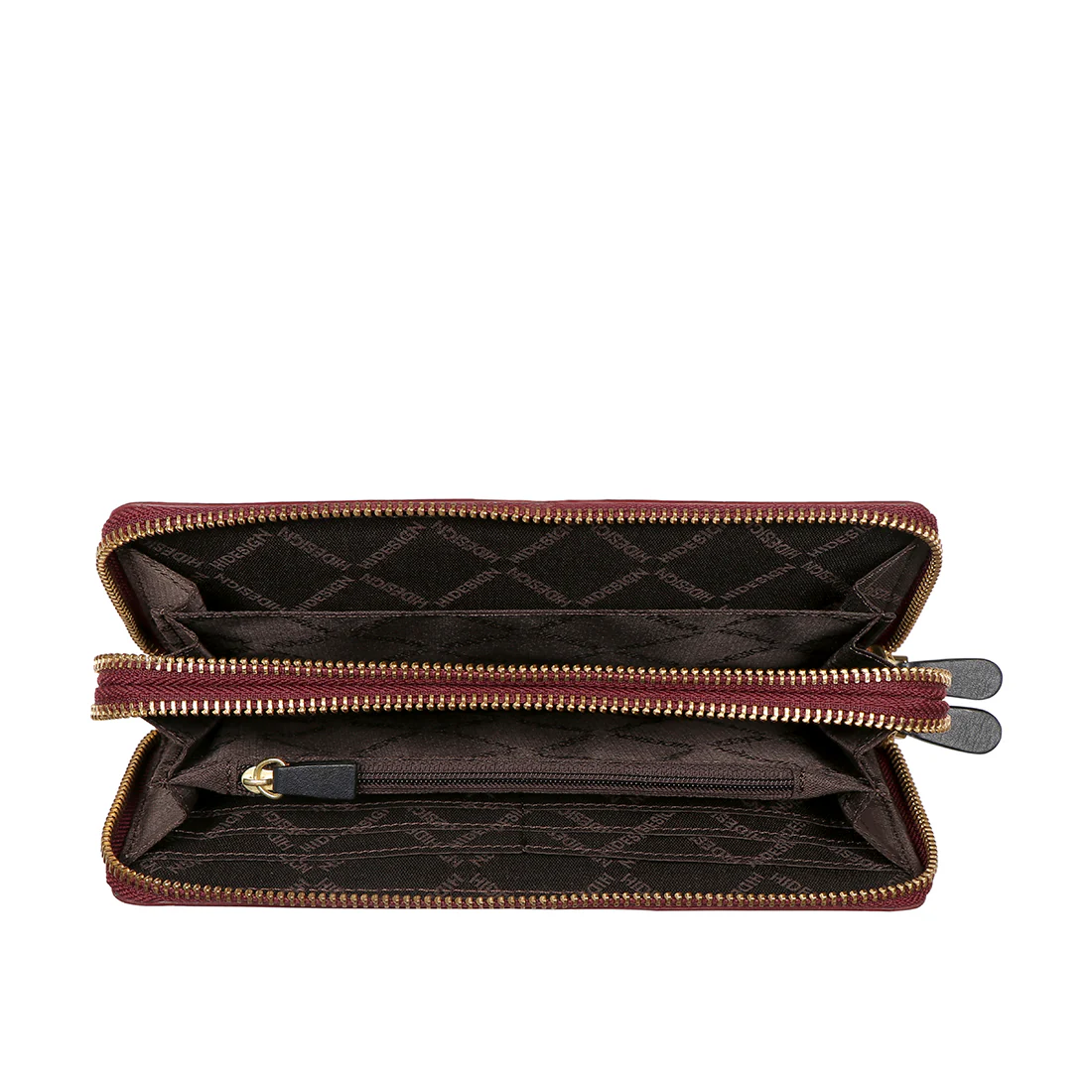 Ee Morocco W4 Marsala Leather Double Zip Around Wallet - Image 4
