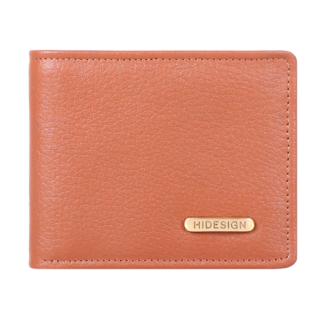 Ee Myw-02 Tan Leather Bi-Fold Wallet