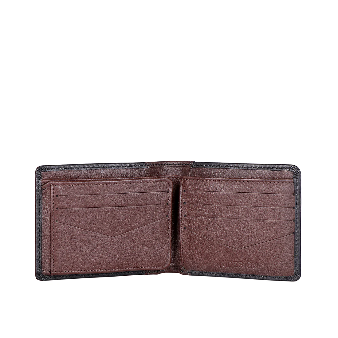 Ee Myw-04  Black Leather Bi-Fold Wallet - Image 2