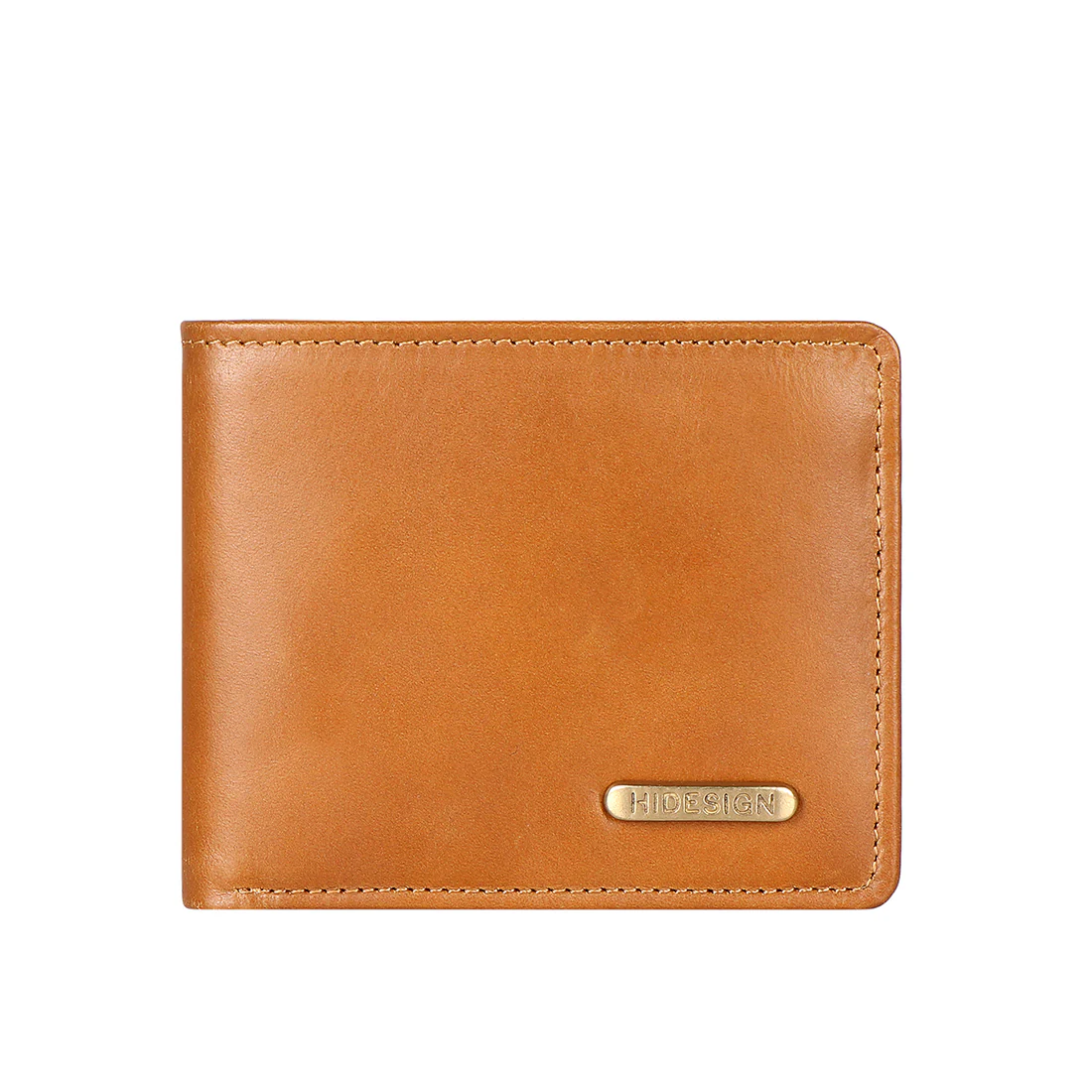 Ee Myw-05 Tan Leather Bi-Fold Wallet