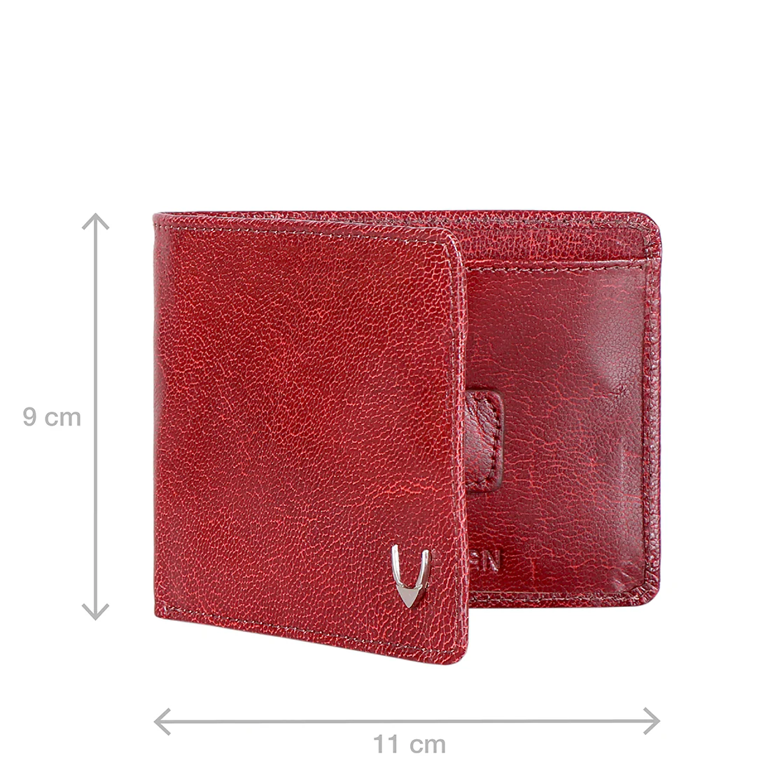 Ee Myw-05A  Red Leather Bi-Fold Wallet - Image 7