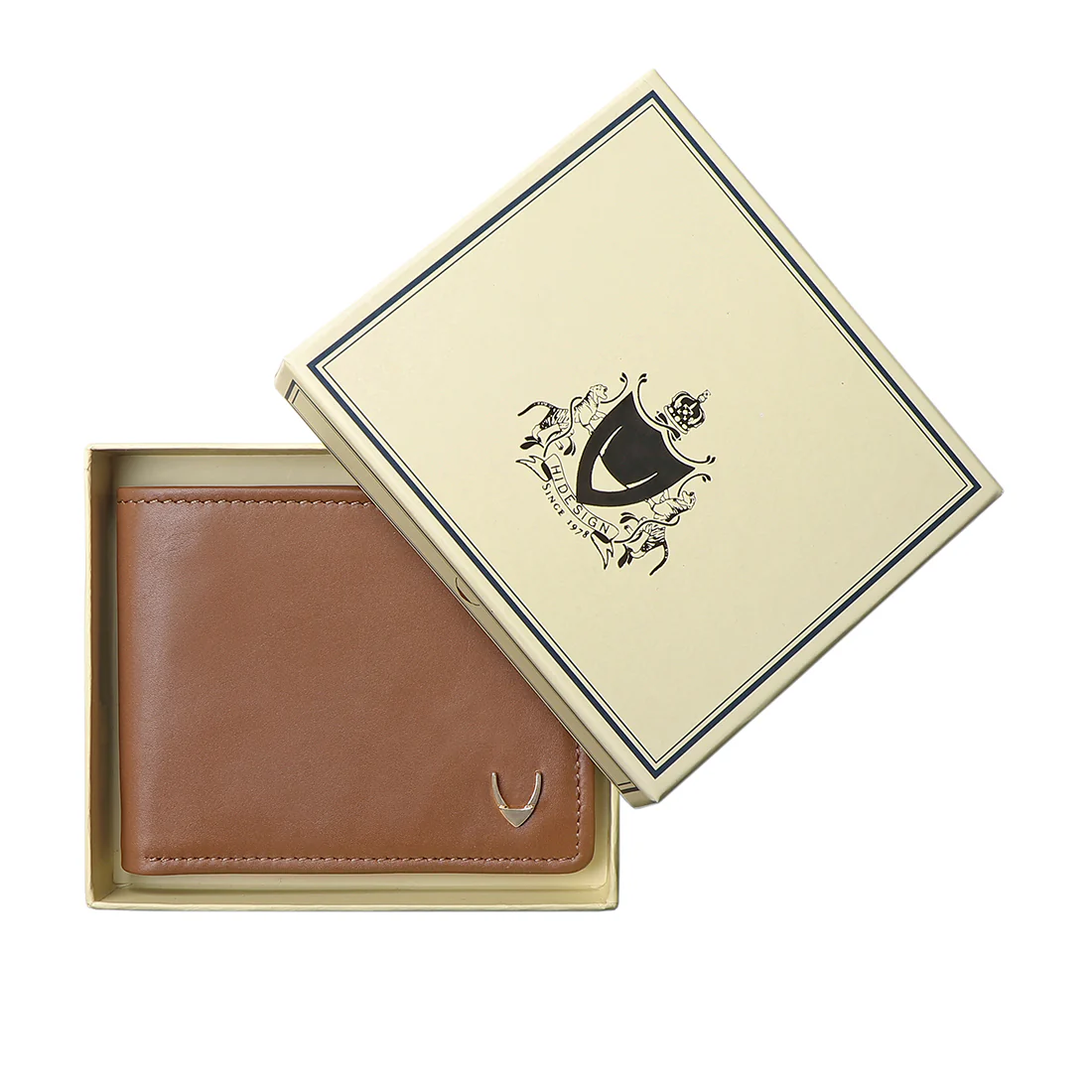 Ee Myw-05A  Tan Leather Bi-Fold Wallet - Image 8