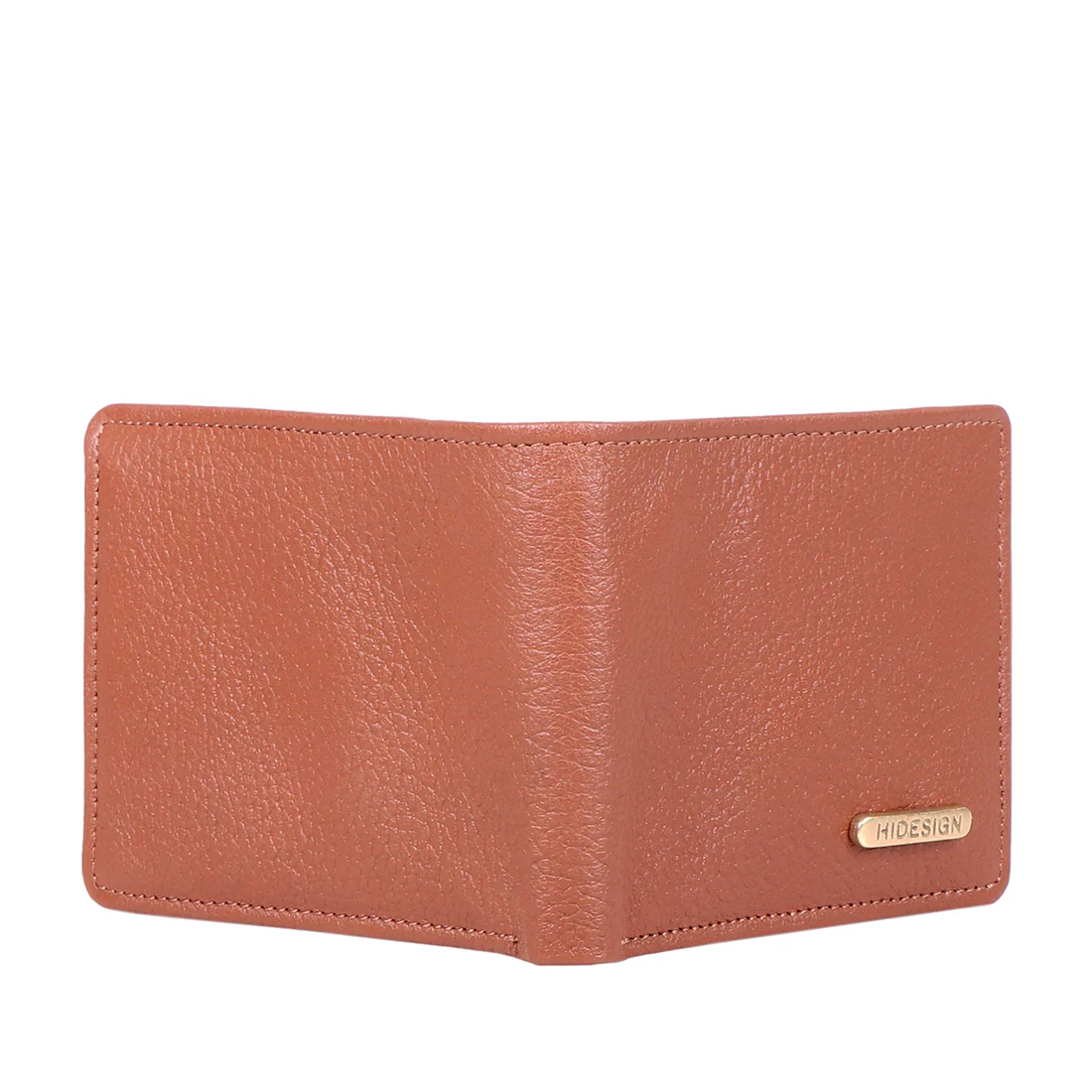 Ee Myw-06  Tan Leather Bi-Fold Wallet - Image 4