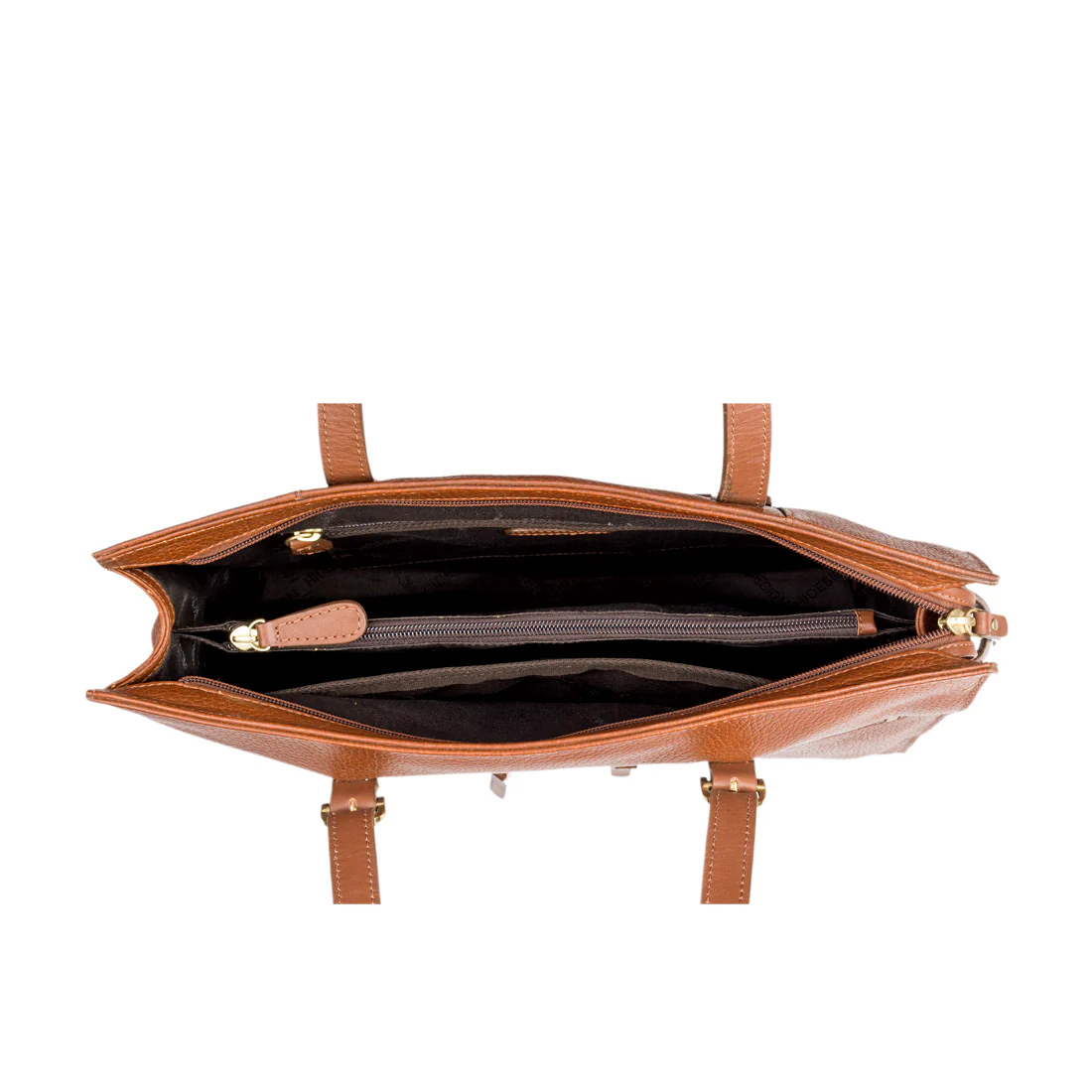 Ee Neptune 03 Tan Leather Tote Bag - Image 4
