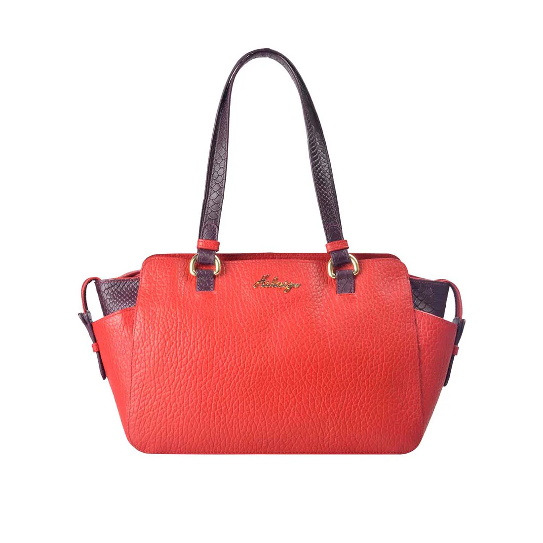 Ee Olivia 01 Red Leather Tote Bag