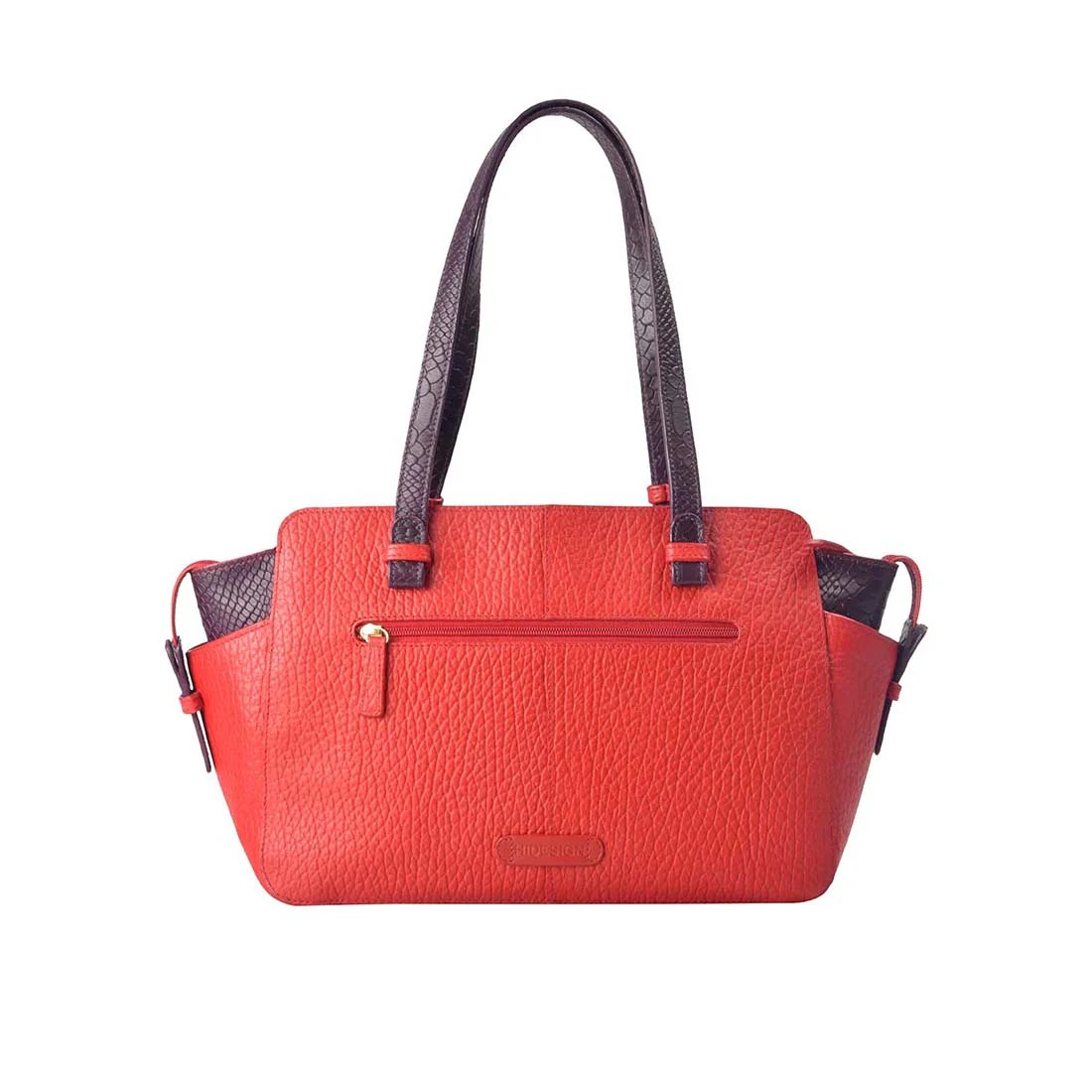 Ee Olivia 01 Red Leather Tote Bag - Image 3