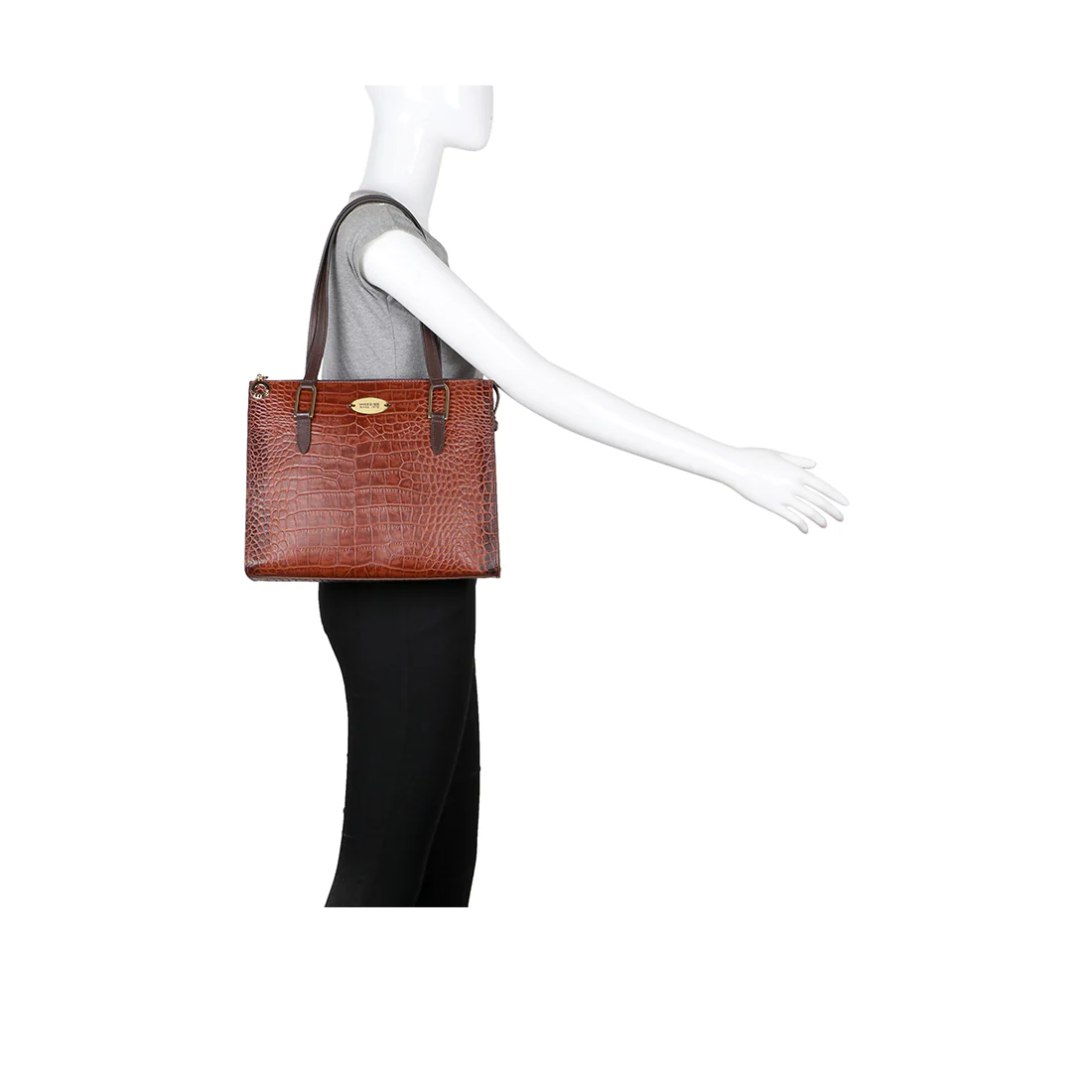 Ee Opihi 03 Tan Leather Tote Bag - Image 5