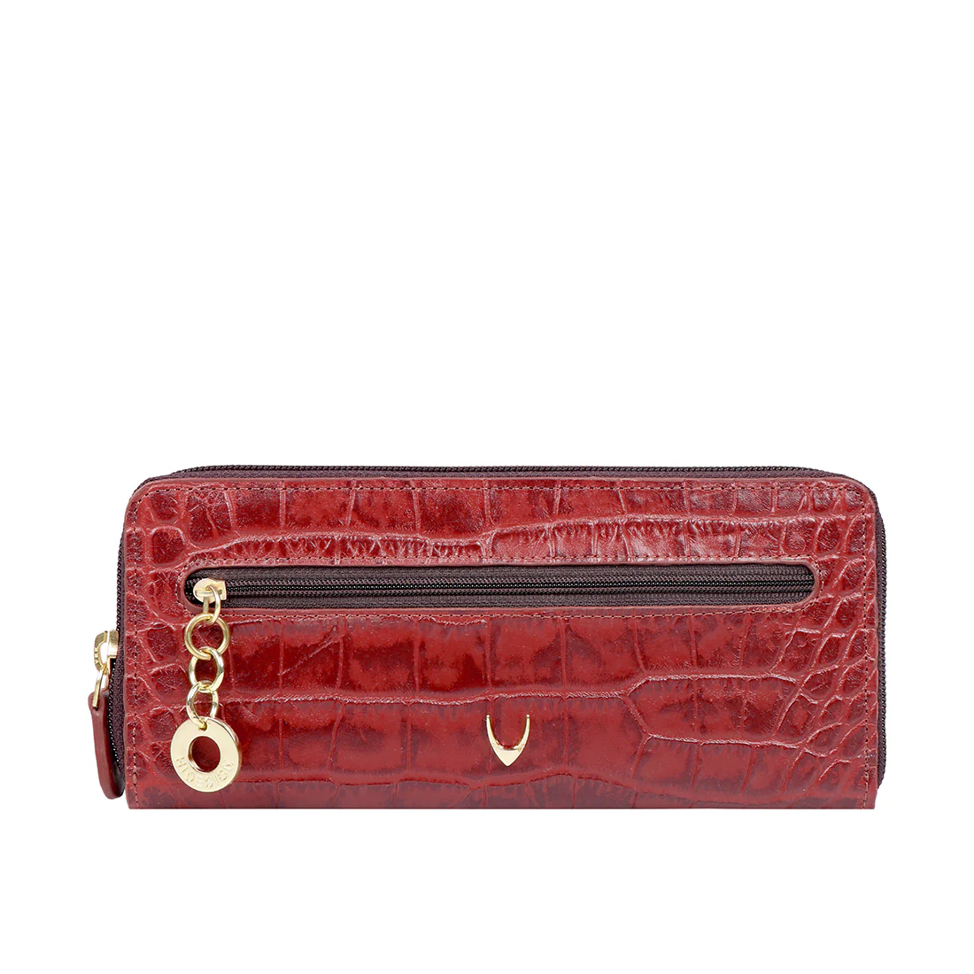 Ee Opihi W1 Marsala Leather Zip Around Wallet