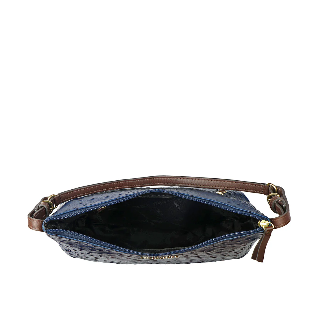 Ee Rhine 01 Blue Leather Shoulder Bag - Image 5
