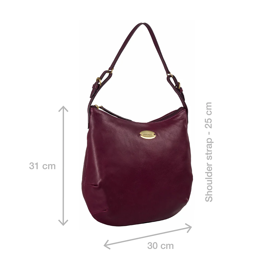 Ee Rhine 02 Purple Leather Hobo - Image 3