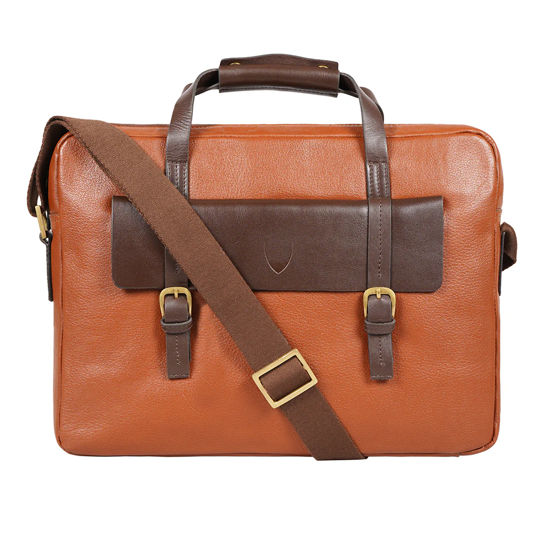 Ee Ronaldo 01 Tan Leather Briefcase