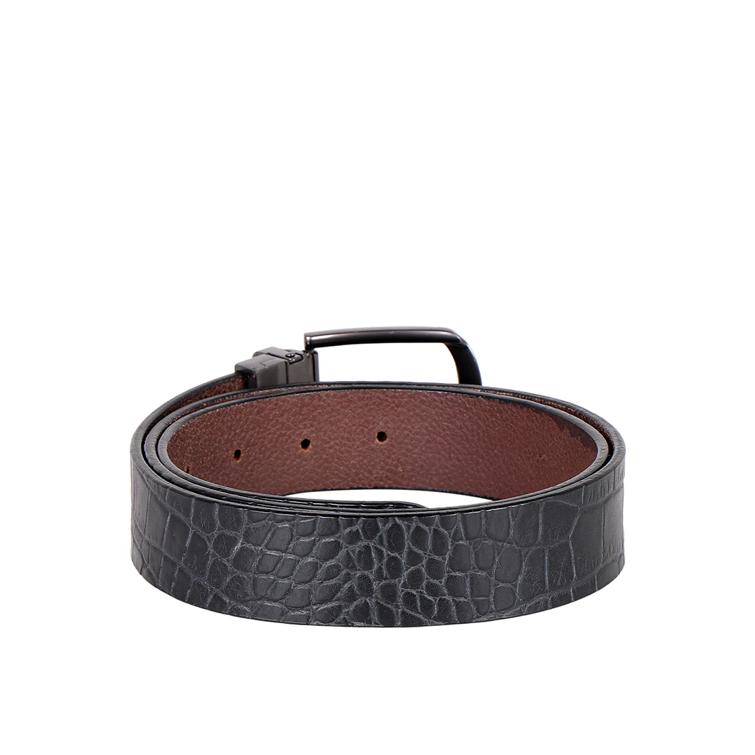 Ee Santos Men's Black Reversible Leather Belt - Image 2