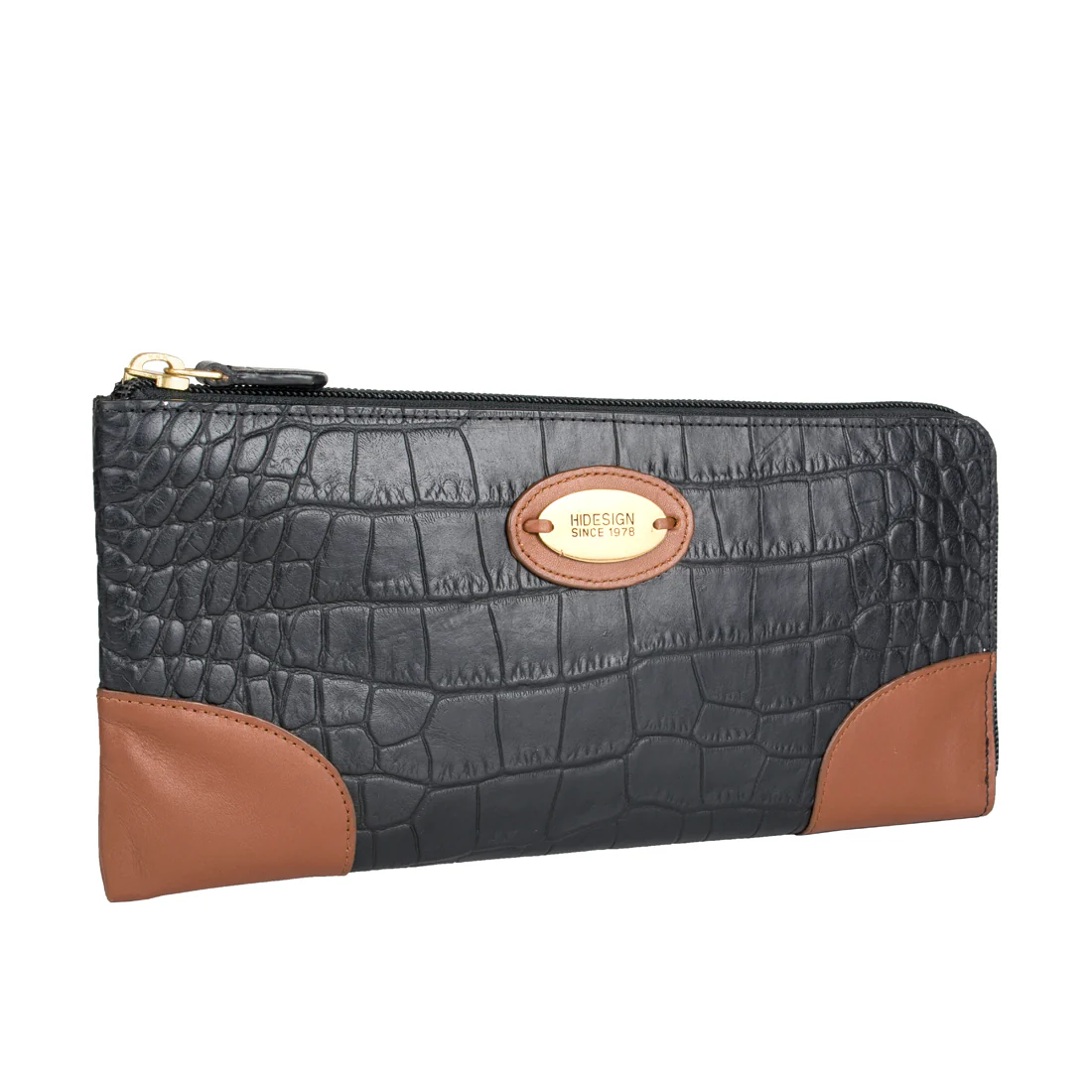 Ee Saturn W3 Black Leather Zip Around Wallet - Image 3