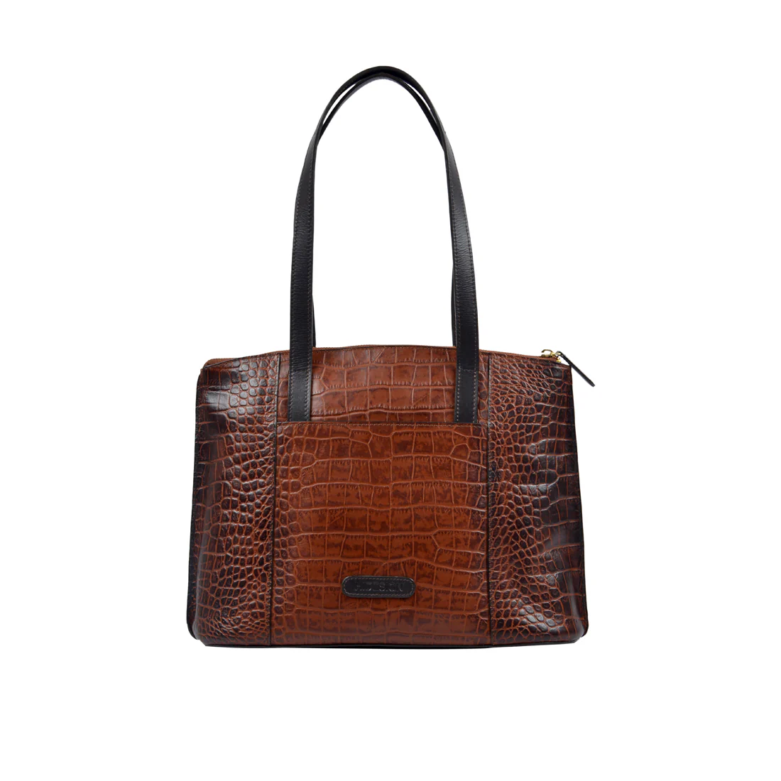 Ee Scorpio 02 Brown Leather Tote Bag - Image 4