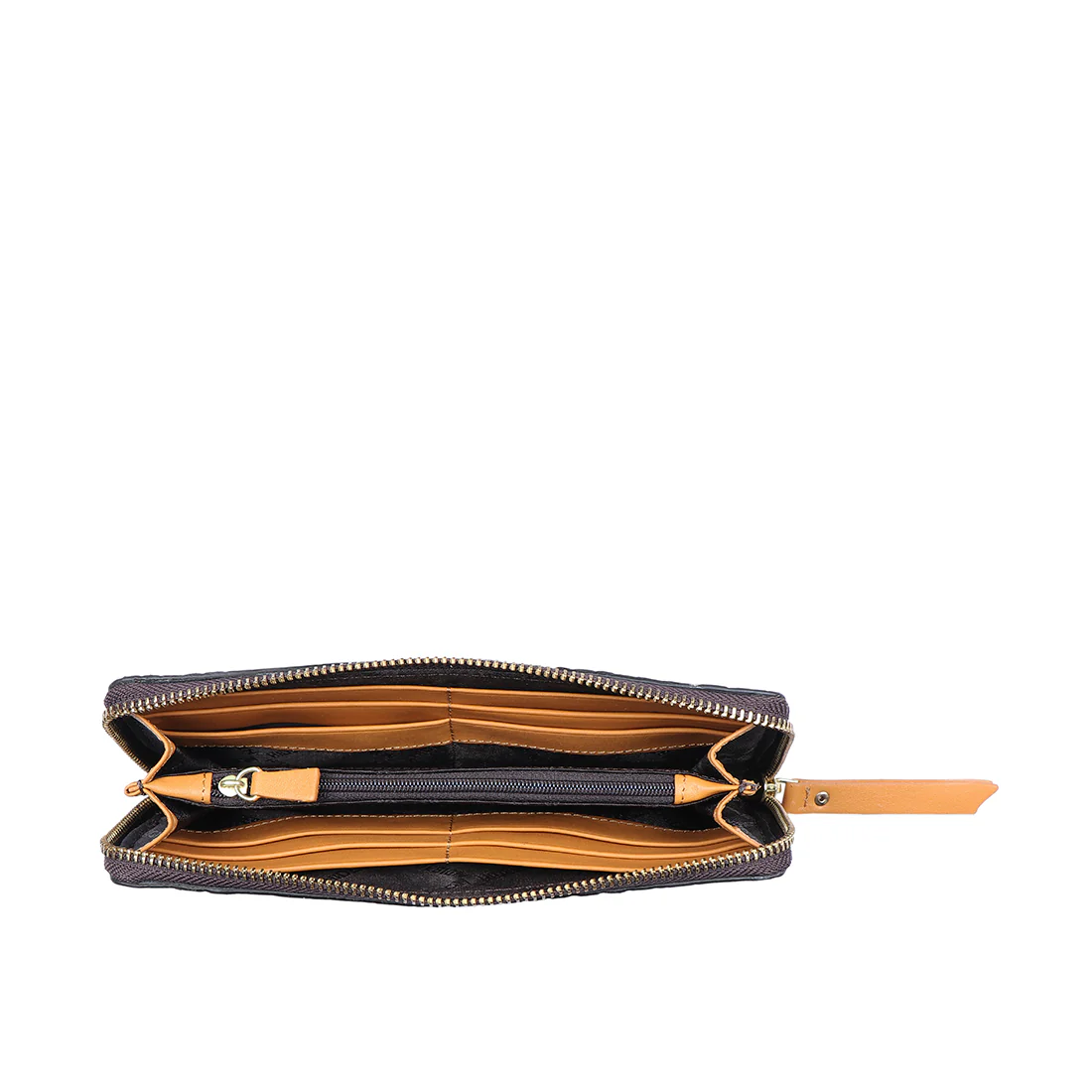 Ee Scorpio W2-M Brown Leather Zip Around Wallet - Image 5