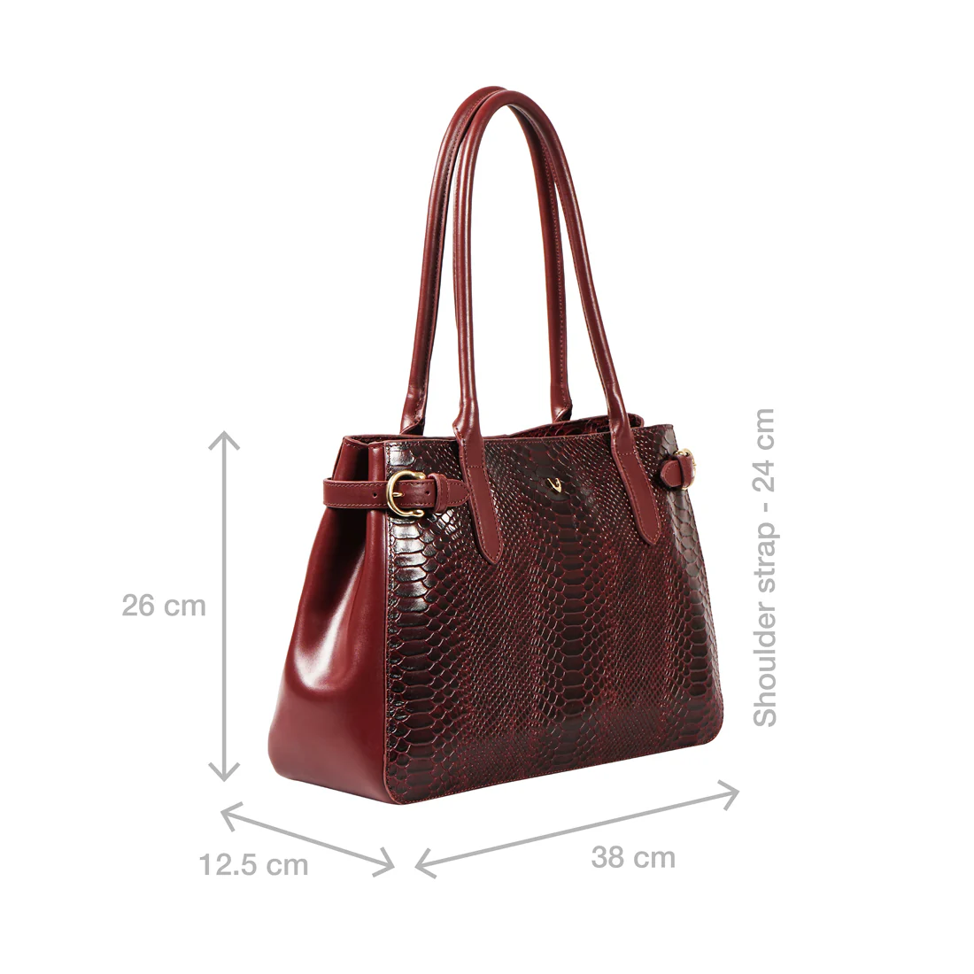 Ee Shanghai 01 Marsala Leather Tote Bag - Image 4