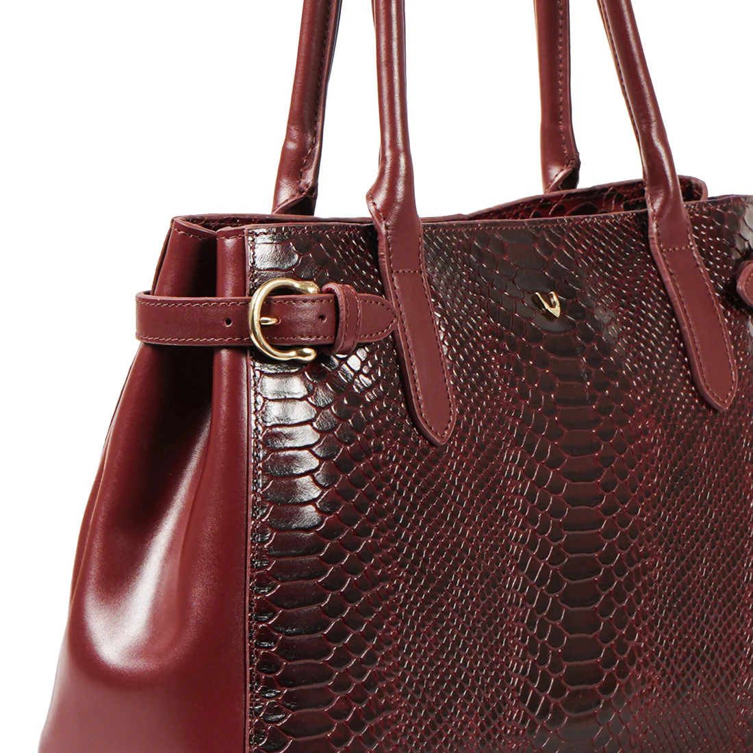 Ee Shanghai 01 Marsala Leather Tote Bag - Image 6