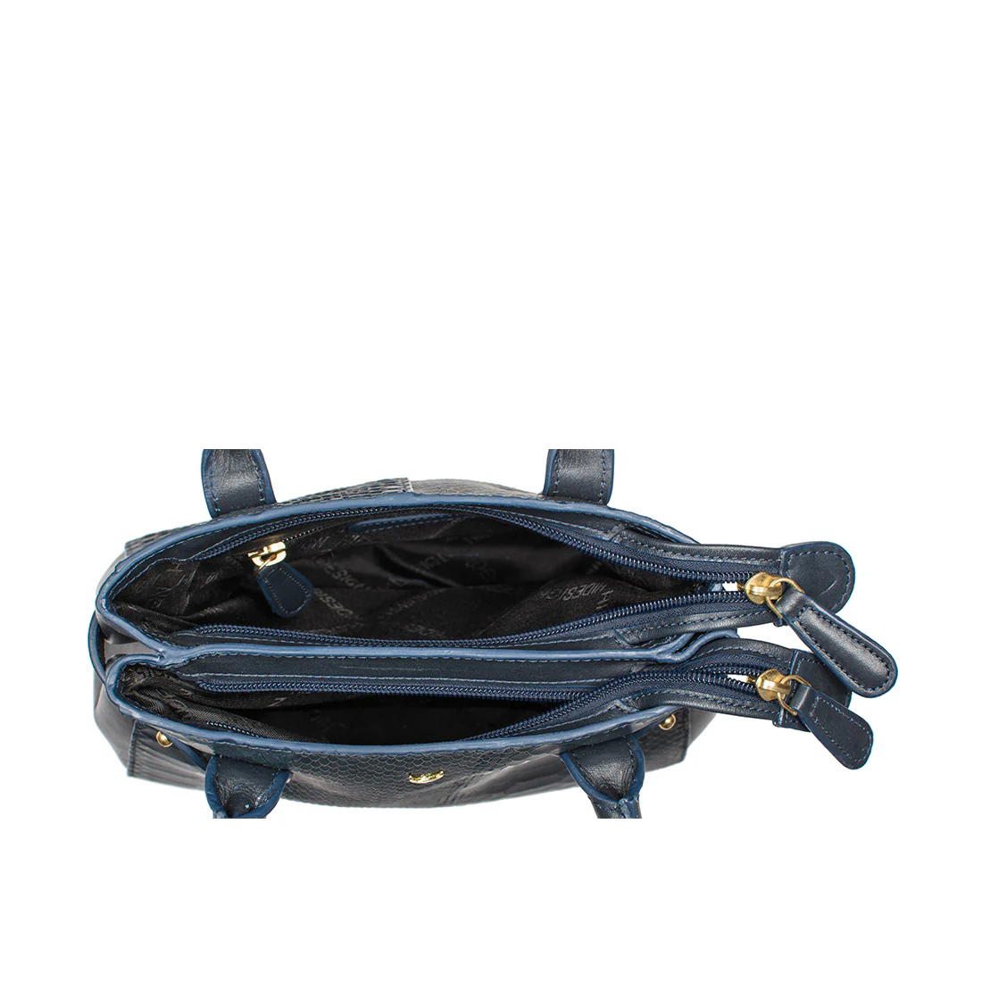 Ee Shanghai 03 Blue Leather Shoulder Bag - Image 5