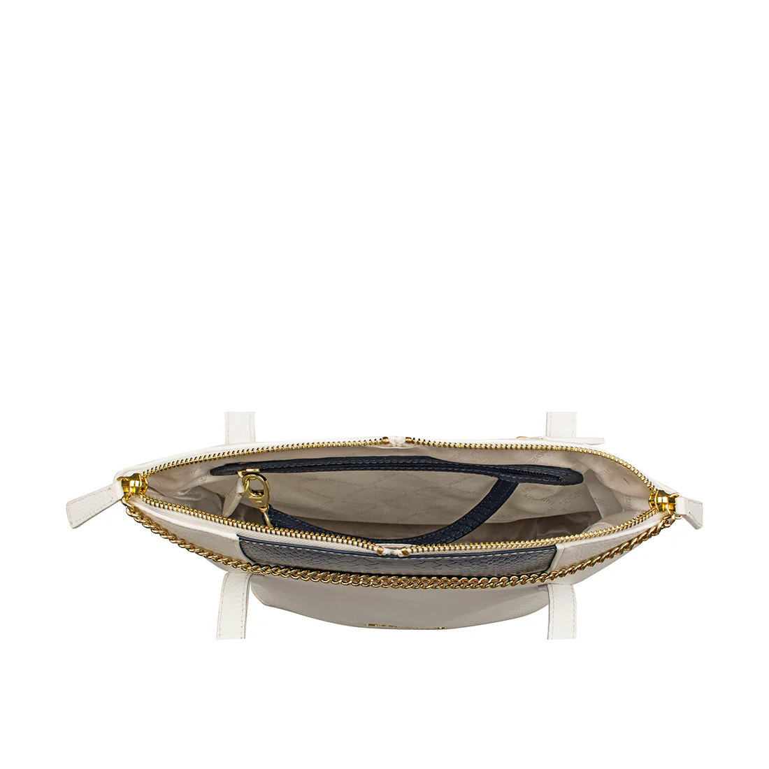 Ee Sibyl 01 White Leather Shoulder Bag - Image 5