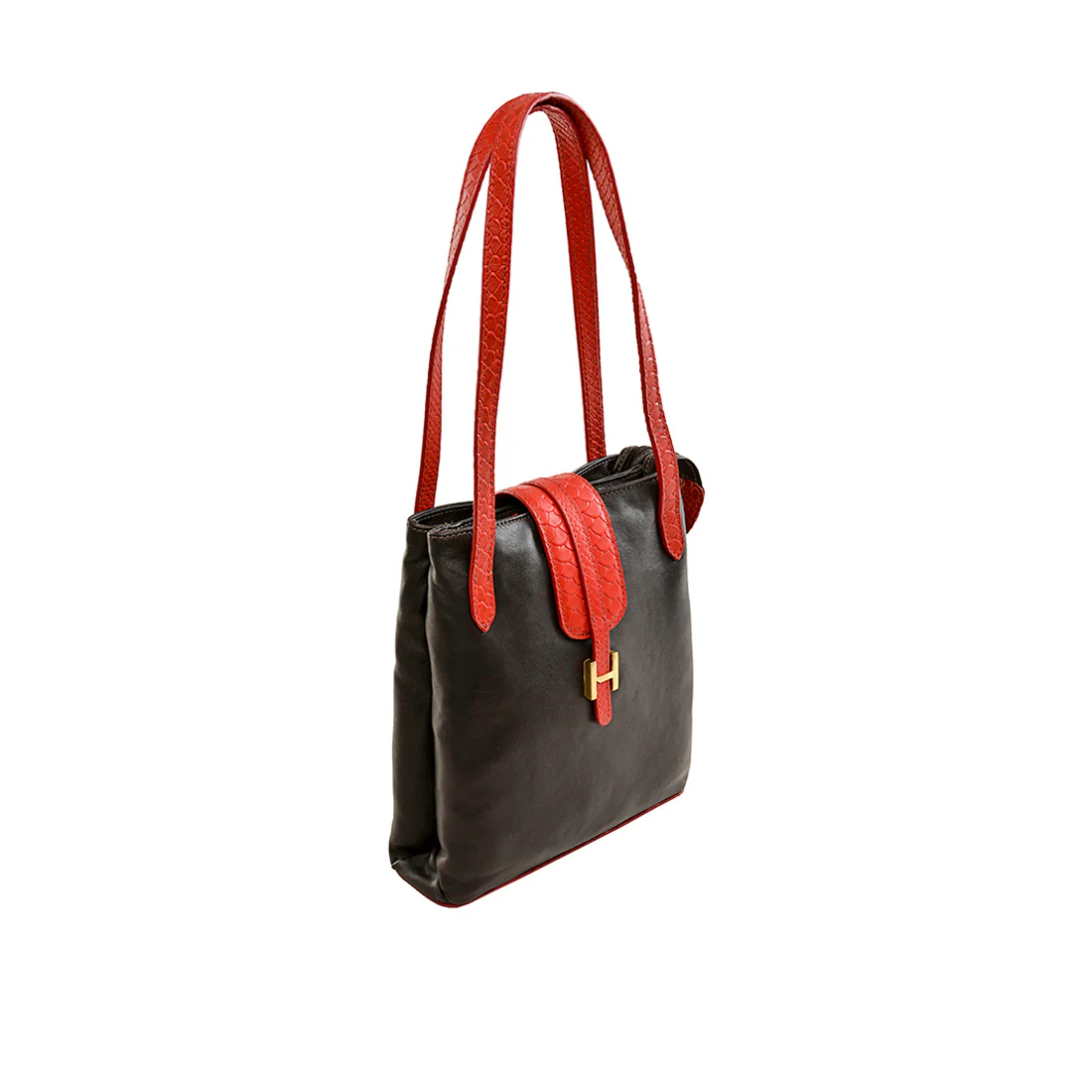 Ee Silvia 01 Brown Leather Shoulder Bag - Image 3