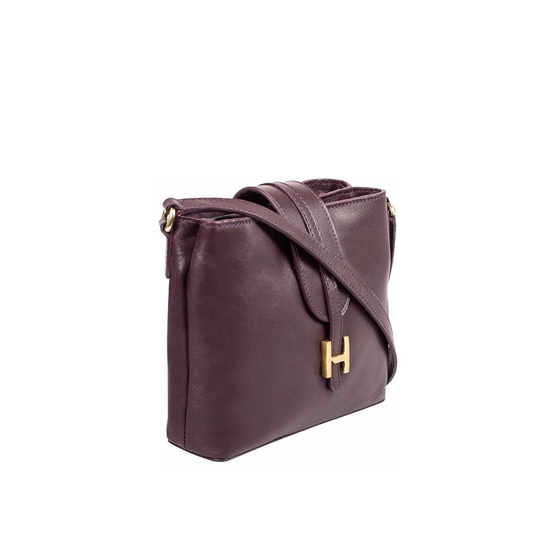 Ee Silvia 03 Purple Leather Sling Bag - Image 4